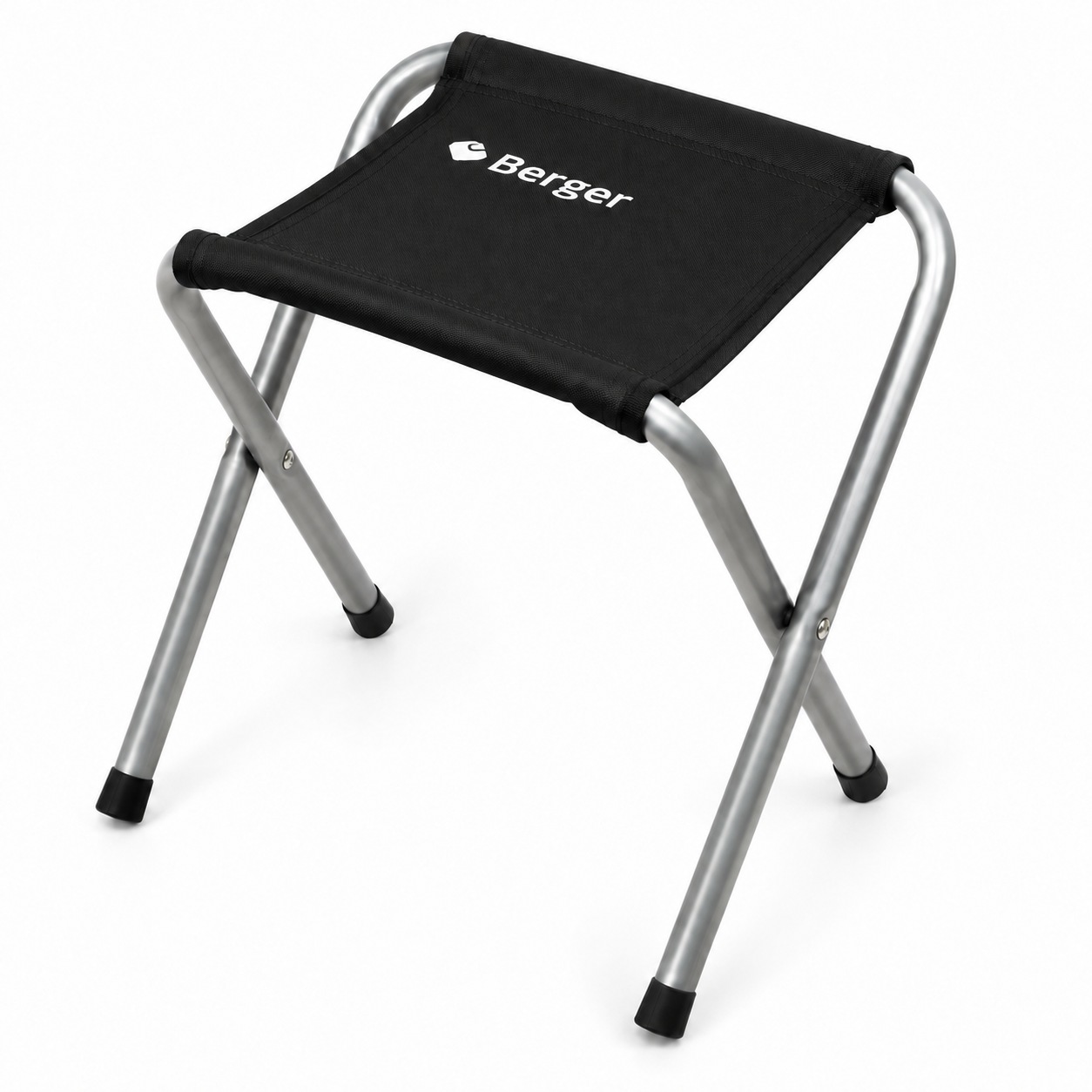 Табуретка розкладна туристична Berger CF-2203 чорна до 100 кг
