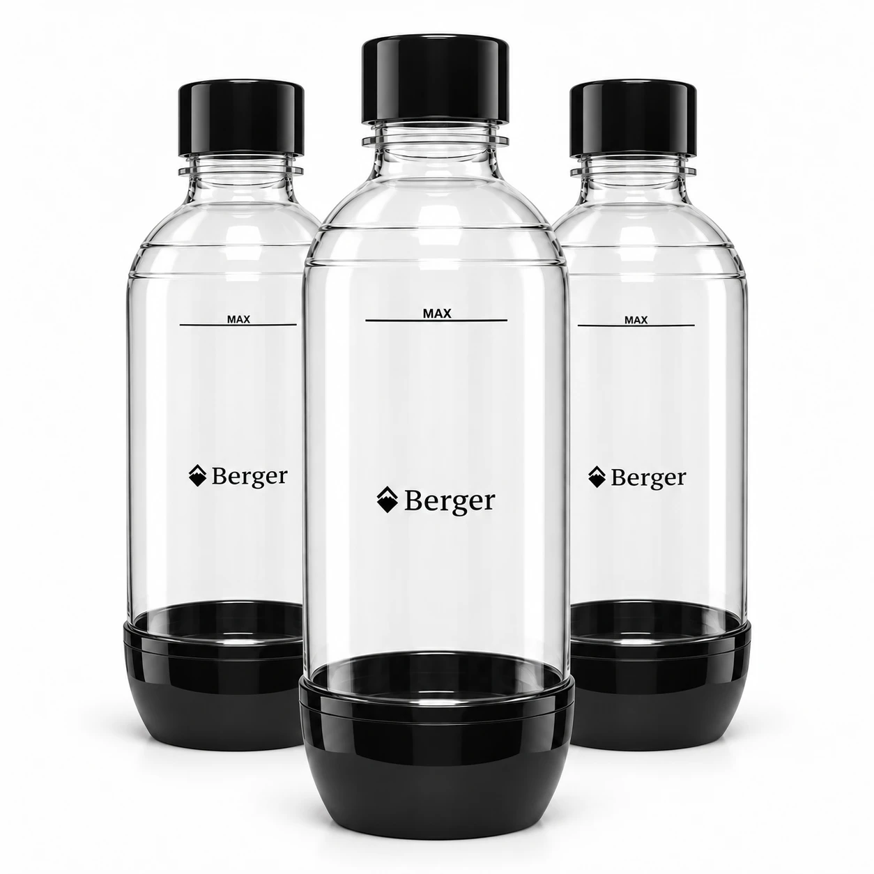 Набір пляшок Berger для сифонів SodaStream та Berger, 3 шт. по 1 л · 3