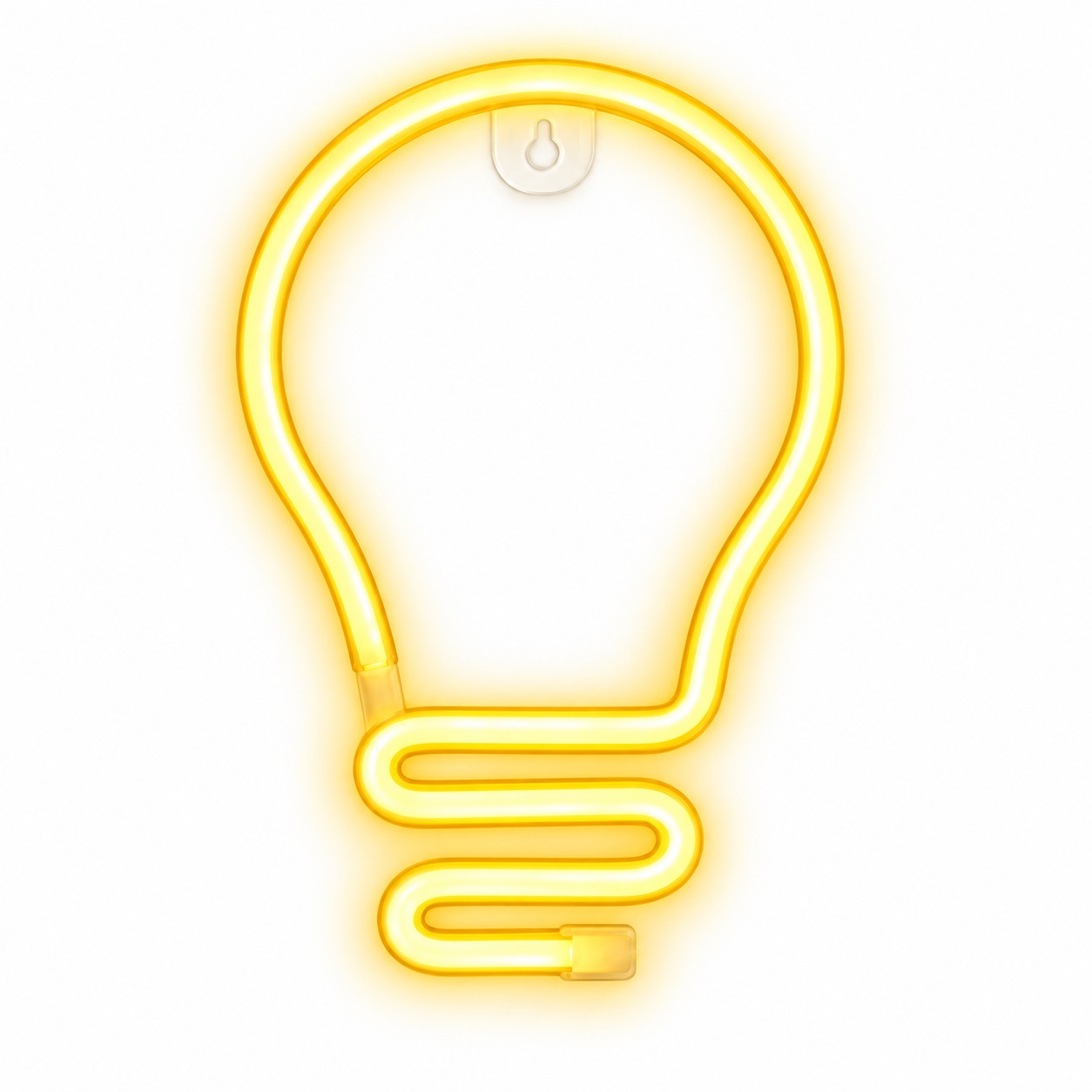 Настінний LED неоновий світильник Лампочка Arnolux 1.9W жовтий (ARN-50-WL-Bulb-YL)