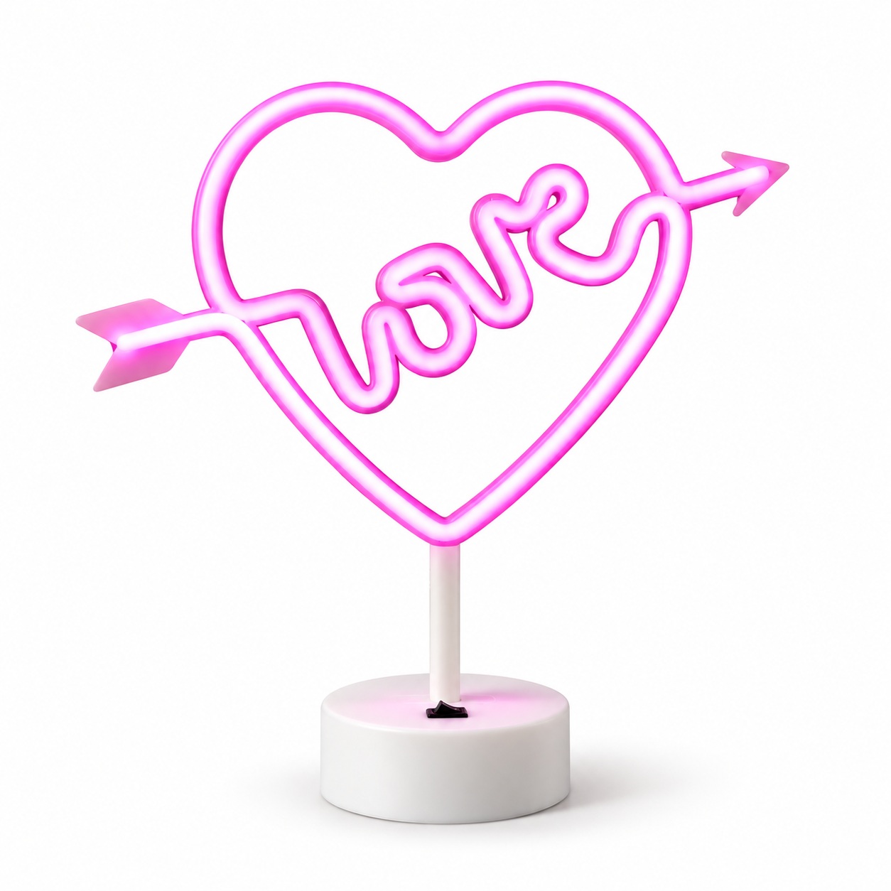 Настільний LED неоновий світильник Love Arnolux 1.9W рожевий (ARN-03-TL-Love-PN)