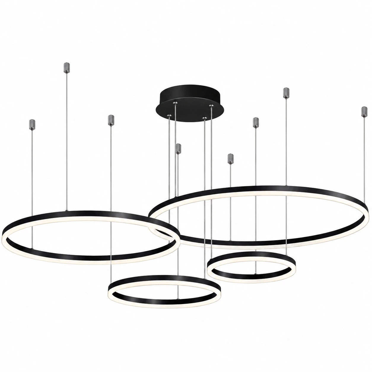 Люстра Berger 7013-PL-82 LED 82 Вт 4000 K, чорний
