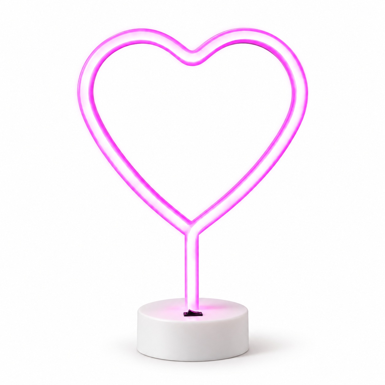 Настільний LED неоновий світильник Серце Arnolux 1.9W рожевий (ARN-05-TL-Heart-PN)