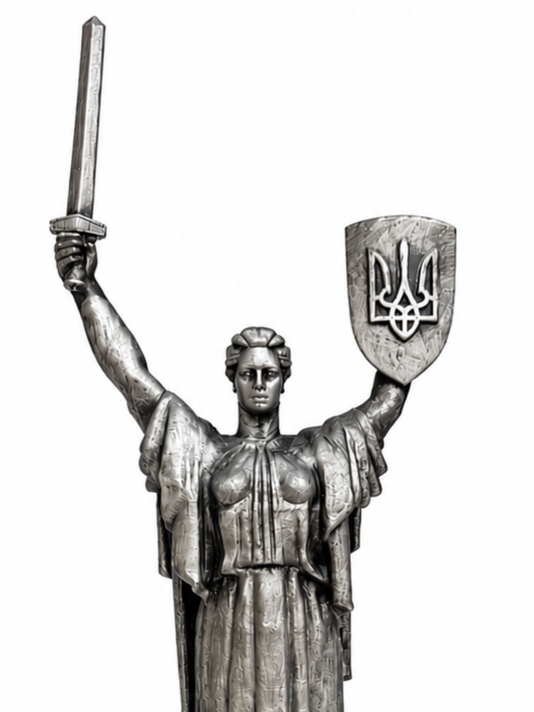 Статуетка DIKOCE Батьківщина-Мати 28 см, античне срібло · 4