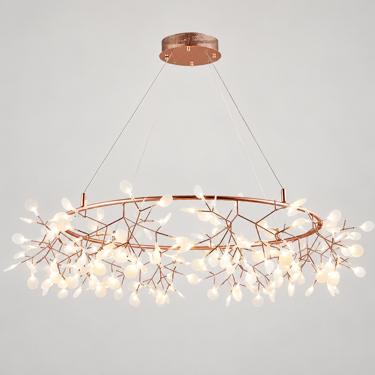 Люстра Berger 7027-PL-33 LED 33 Вт 4000 K, рожеве золото · 2