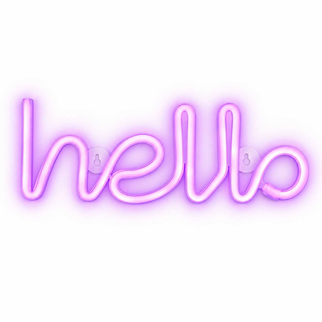 Настінний LED неоновий світильник Hello Arnolux 1.9W рожевий (ARN-47-WL-Hello-PN)