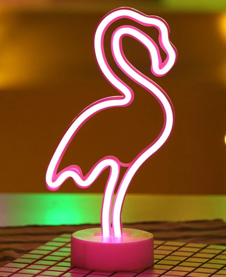 Настільний LED неоновий світильник Фламінго Arnolux 1.7W рожевий (ARN-06-TL-Flamingo-PN) · 4