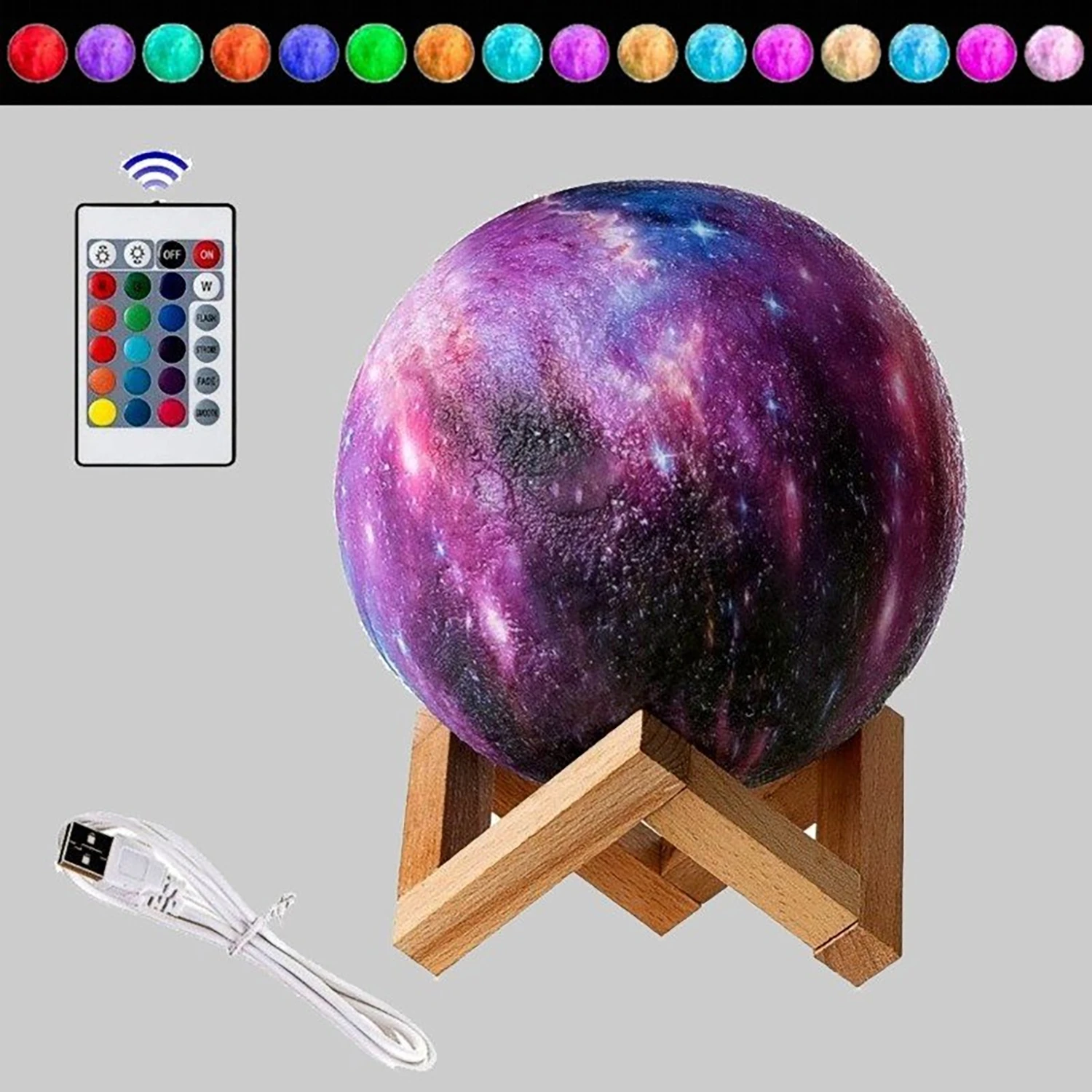 LED-нічник Berger 1039-NL-15 Galaxy RGB 1 Вт, різнокольоровий · 9