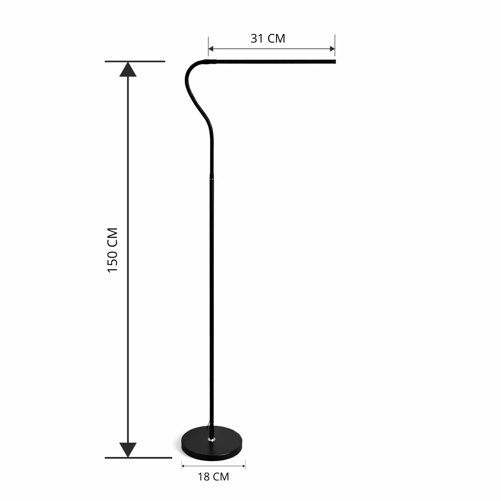 Торшер Berger 1049-FL-14 LED 14 Вт 4000 K, чорний · 6
