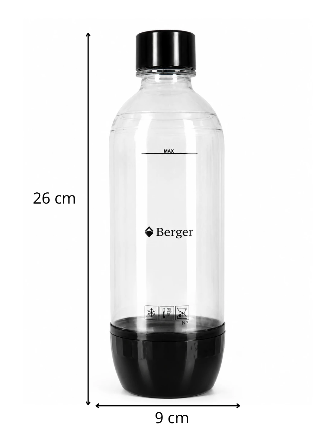 Набір пляшок Berger для сифонів SodaStream та Berger, 2 шт. по 1 л · 2