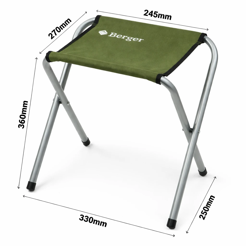Табуретка розкладна туристична Berger CF-2203 зелена до 100 кг · 9