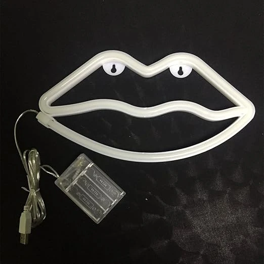 Настінний LED неоновий світильник Губи Arnolux 1.8W червоний (ARN-38-WL-Lips-RD) · 3