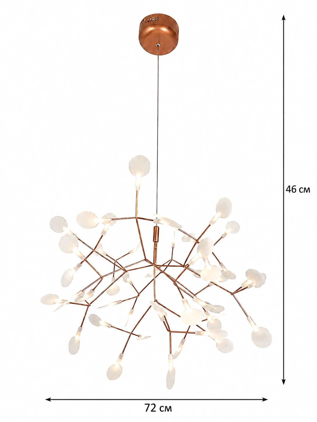 Люстра Berger 7026-PL-15 LED 15 Вт 4000 K, розовое золото · 5