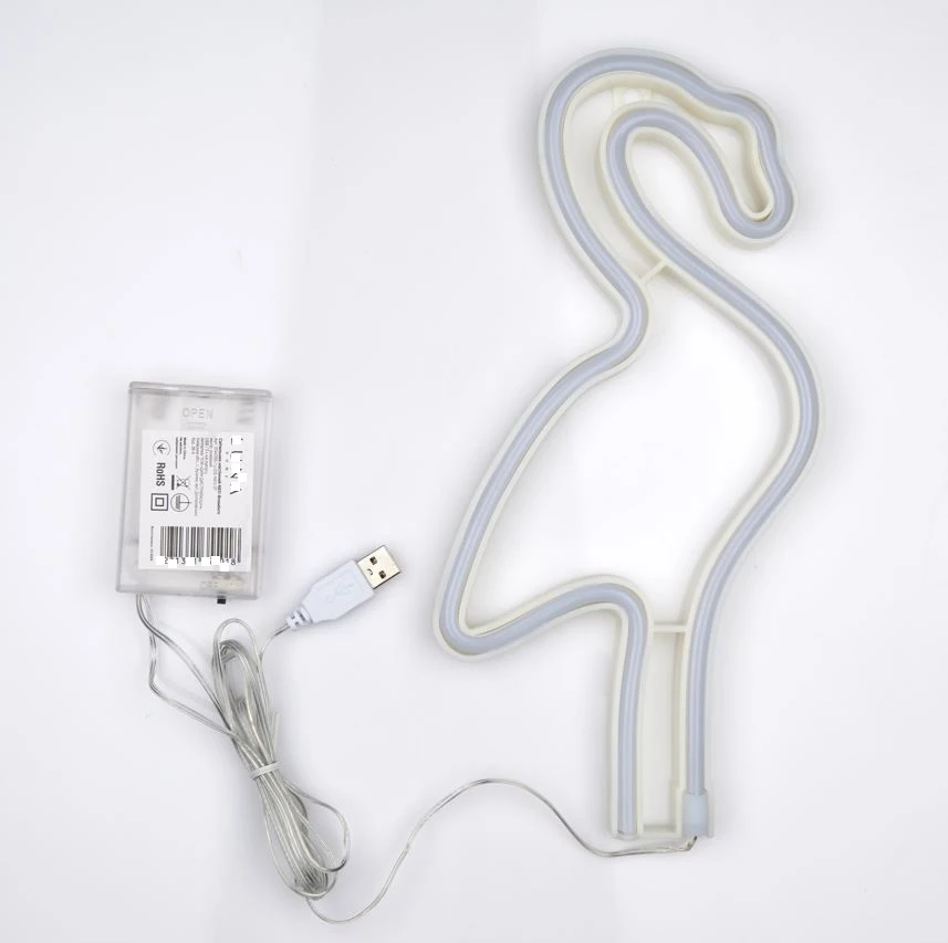 Настінний LED неоновий світильник Фламінго Arnolux 1.7W рожевий (ARN-37-WL-Flamingo-PN) · 3