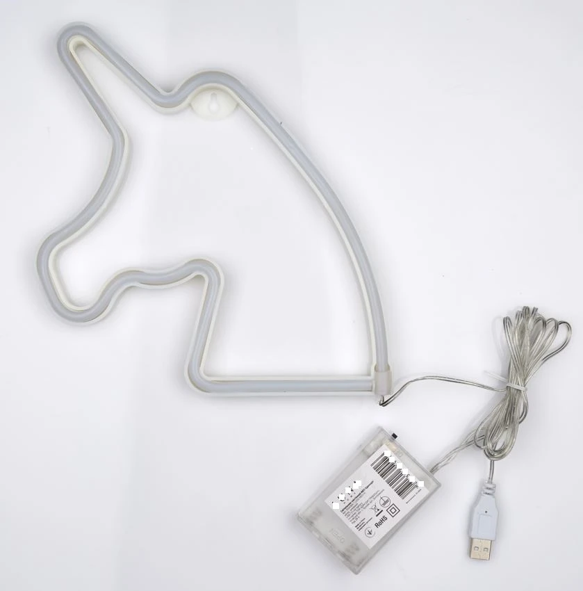 Настінний LED неоновий світильник Єдиноріг Arnolux 1.8W рожевий (ARN-41-WL-Unicorn-PN) · 3