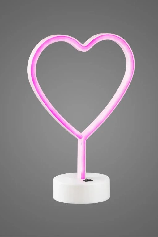 Настільний LED неоновий світильник Серце Arnolux 1.9W рожевий (ARN-05-TL-Heart-PN) · 5
