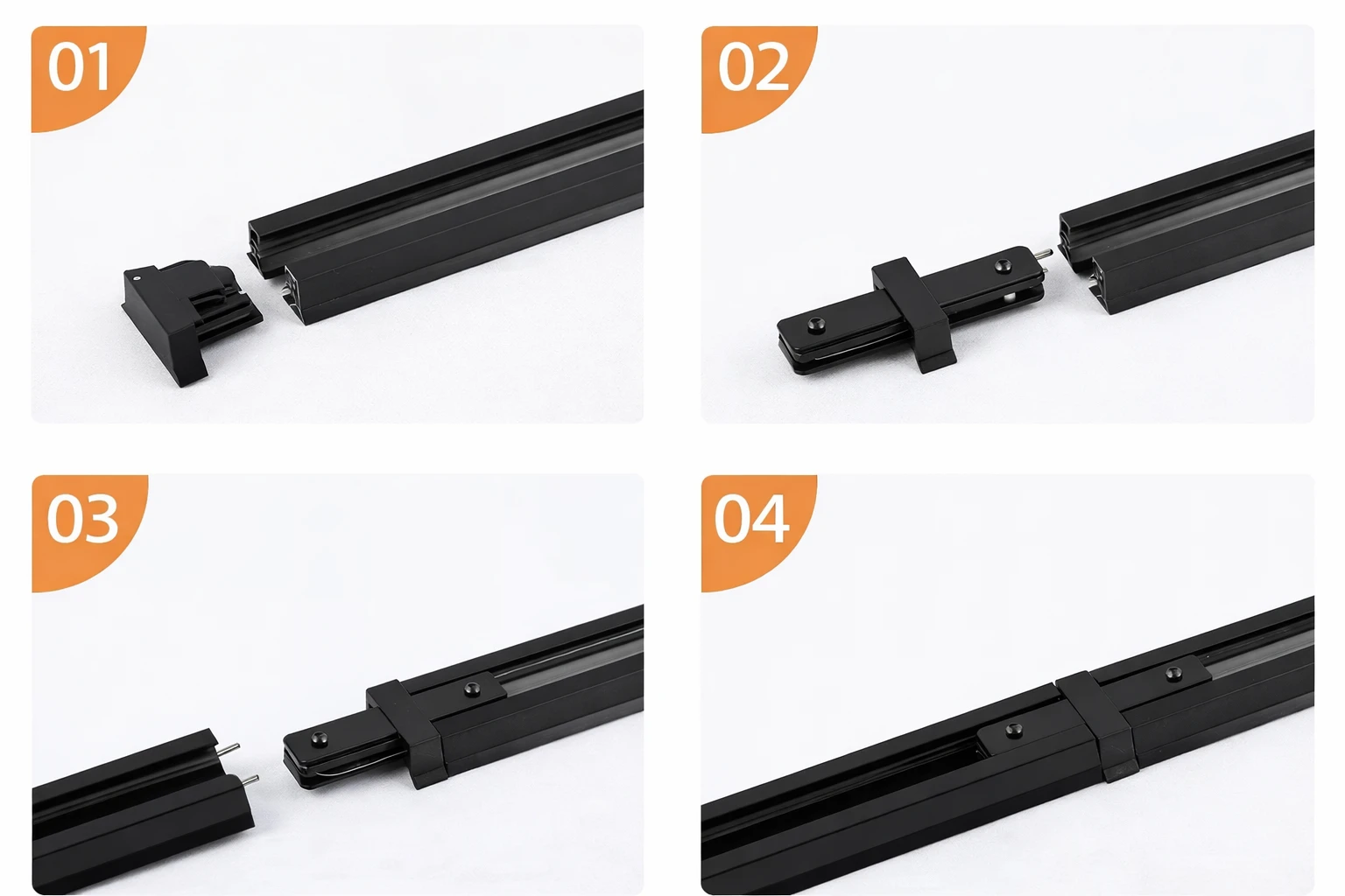Комплект трекового освітлення Bergs 521T1-100-4GU10 4 × GU10, чорний · 7