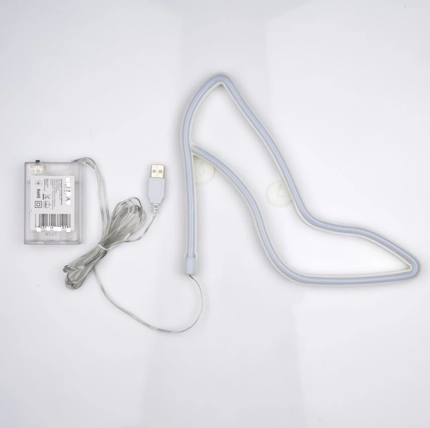 Настінний LED неоновий світильник Туфелька Arnolux 1.9W рожевий (ARN-53-WL-Shoe-PN) · 3