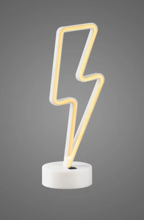 Настільний LED неоновий світильник Блискавка Arnolux 1.9W жовтий (ARN-10-TL-Lightning-YL) · 5