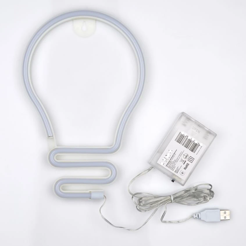 Настінний LED неоновий світильник Лампочка Arnolux 1.9W жовтий (ARN-50-WL-Bulb-YL) · 4