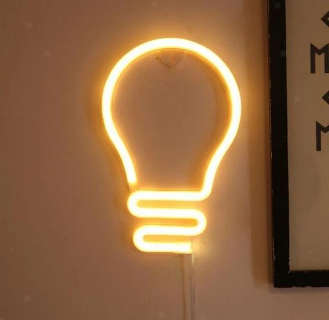 Настінний LED неоновий світильник Лампочка Arnolux 1.9W жовтий (ARN-50-WL-Bulb-YL) · 3