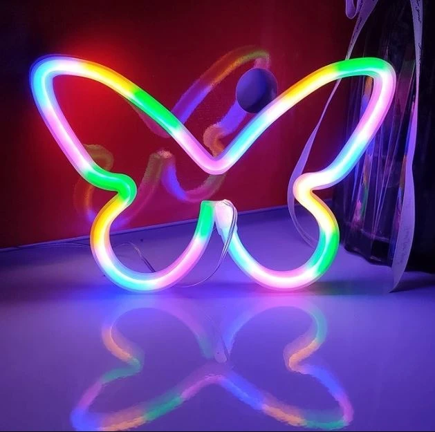 Настенный LED неоновый светильник Бабочка Arnolux 1.9W разноцветный (ARN-46-WL-Butterfly-ML) · 3