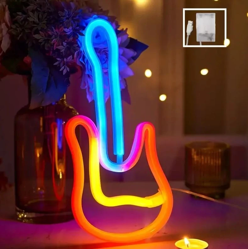 Настінний LED неоновий світильник Гітара Arnolux 1.9W різнокольоровий (ARN-58-WL-Guitar-ML) · 3