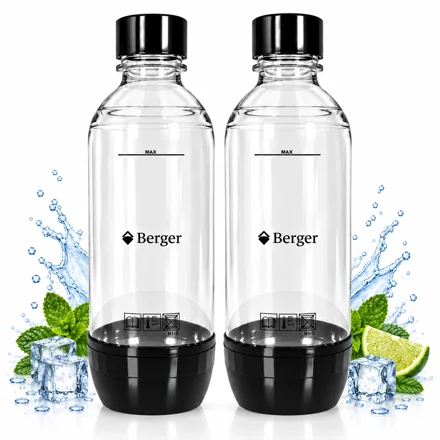 Набір пляшок Berger для сифонів SodaStream та Berger, 2 шт. по 1 л