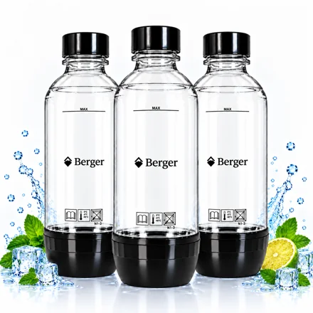 Набір пляшок Berger для сифонів SodaStream та Berger, 3 шт. по 0,5 л