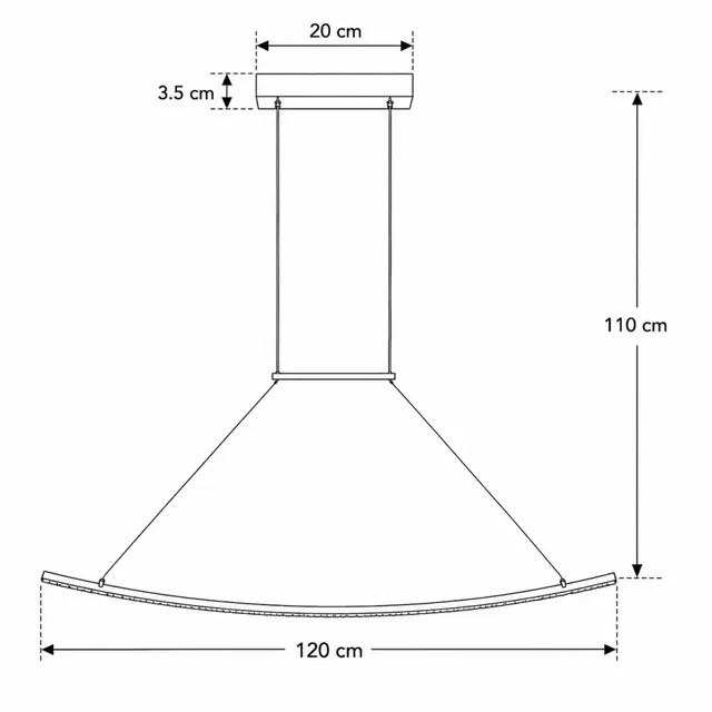 Люстра Berger 7020-PL-25 LED 25 Вт 4000 K, чорний · 9