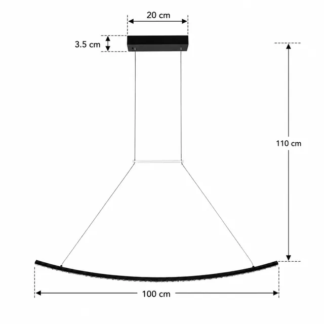 Люстра Berger 7020-PL-21 LED 21 Вт 4000 K, чорний · 8
