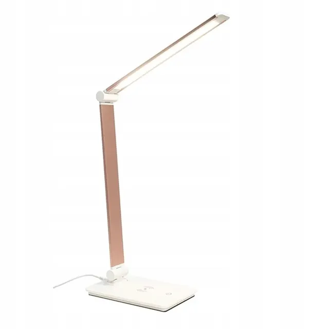 Настільна лампа Berger 1041-TL-11 LED Qi 4000 K, рожеве золото