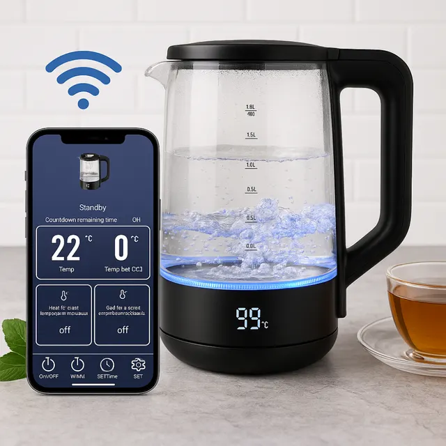 Електрочайник Bergs EK-0011GB Smart з Wi‑Fi, 1,8 л, 2000 Вт · 12