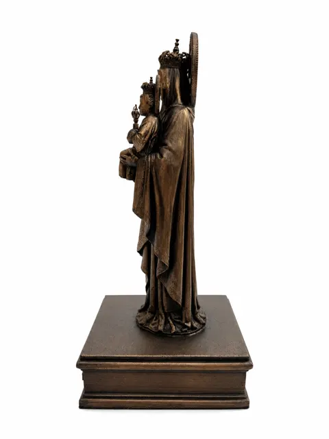 Статуетка DIKOCE Діва Марія Ave Maria II 24 см, антична бронза · 5