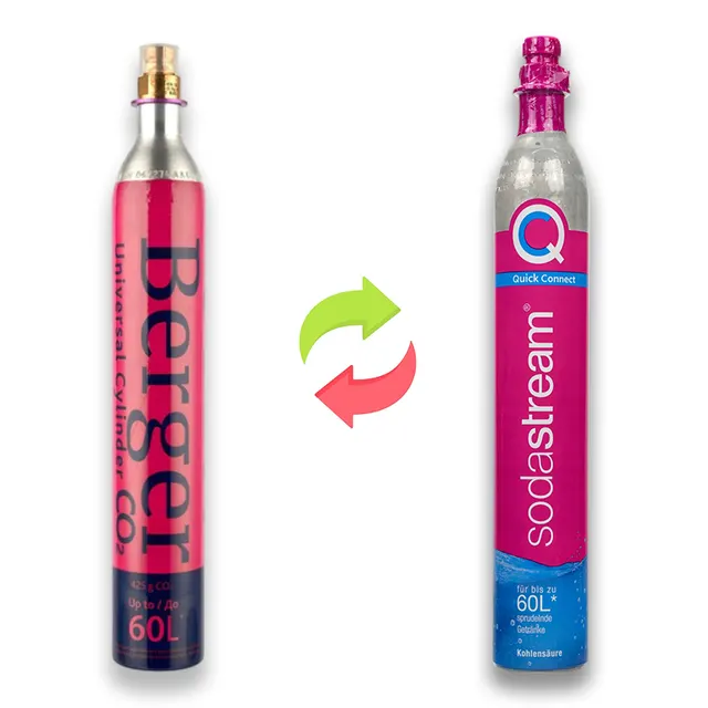 Обмін рожевого балона CO2 Quick Connect 425 г - Berger / SodaStream / інші · 3