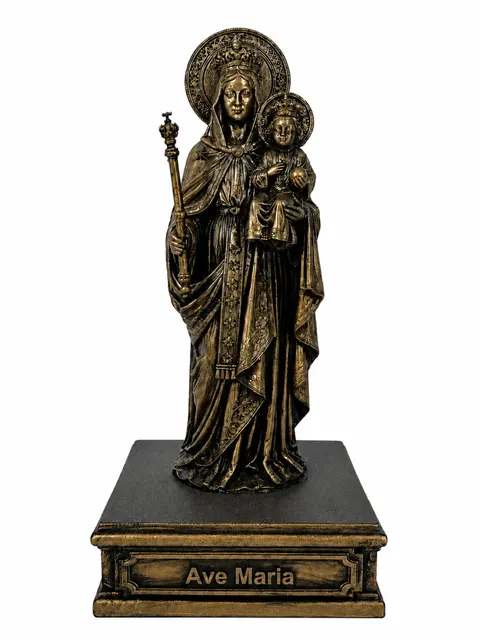 Статуетка DIKOCE Діва Марія Ave Maria II 24 см, антична бронза