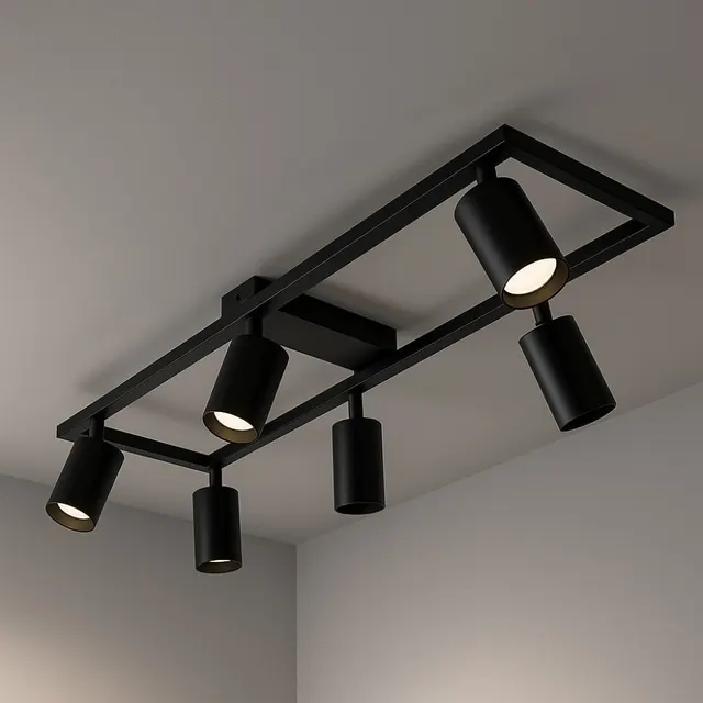 Стельовий спот Berger 4001-SLS-6 GU10, чорний · 7