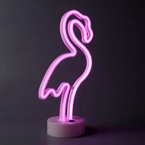 Настільний LED неоновий світильник Фламінго Arnolux 1.7W рожевий (ARN-06-TL-Flamingo-PN) · 3