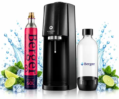 Набір для газування води SodaStream E-TERRA, чорний: 1 балон CO2, 1 × 1 л