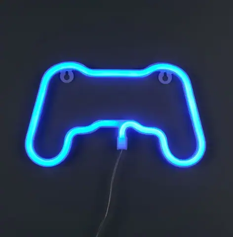 Настінний LED неоновий світильник Геймпад Arnolux 1.9W синій (ARN-54-WL-Gamepad-BL) · 2