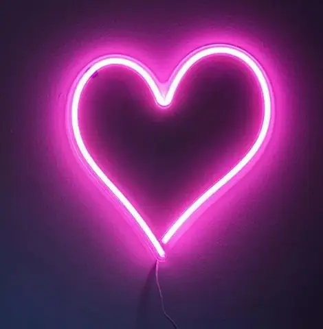 Настенный LED неоновый светильник Сердце Arnolux 1.9W розовый (ARN-32-WL-Heart-PN) · 2