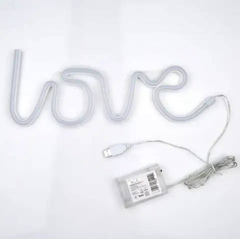 Настінний LED неоновий світильник Love Arnolux 1.9W рожевий (ARN-33-WL-Love-PN) · 3