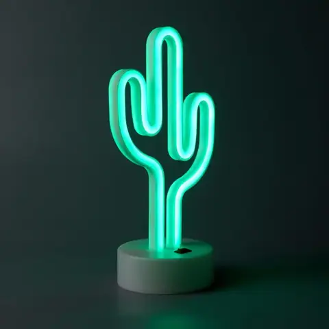Настільний LED неоновий світильник Кактус Arnolux 1.9W зелений (ARN-09-TL-Cactus-GR) · 3