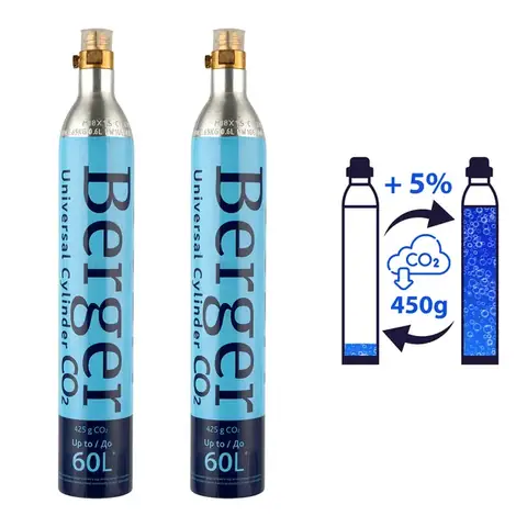 Обмін 2 різьбових балонів CO2 по 425 г - Berger / SodaStream / інші · 3