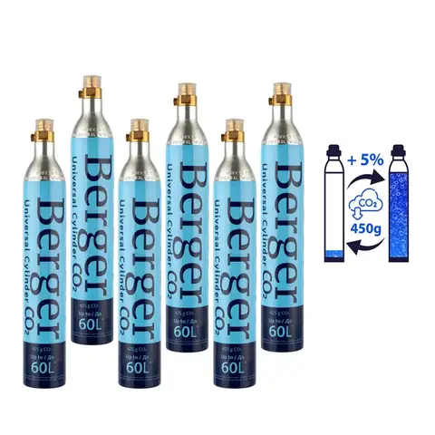 Обмін 6 різьбових балонів CO2 по 425 г - Berger / SodaStream / інші · 3