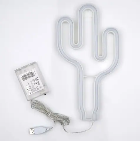 Настінний LED неоновий світильник Кактус Arnolux 1.9W зелений (ARN-36-WL-Cactus-GR) · 3