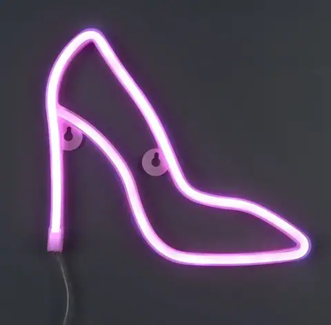 Настінний LED неоновий світильник Туфелька Arnolux 1.9W рожевий (ARN-53-WL-Shoe-PN) · 2