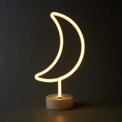 Настільний LED неоновий світильник Місяць Arnolux 1.7W жовтий (ARN-07-TL-Moon-YL) · 2