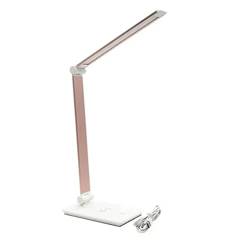 Настільна лампа Berger 1041-TL-11 LED Qi 4000 K, рожеве золото · 2