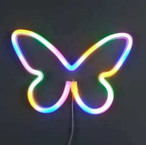 Настенный LED неоновый светильник Бабочка Arnolux 1.9W разноцветный (ARN-46-WL-Butterfly-ML) · 2