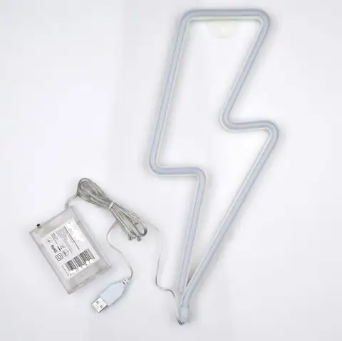 Настінний LED неоновий світильник Блискавка Arnolux 1.7W жовтий (ARN-34-WL-Lightning-YL) · 3